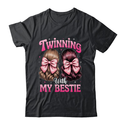 Twinning With My Bestie Coquette Twins Friends Twin Matching Shirt & Tank Top | teecentury