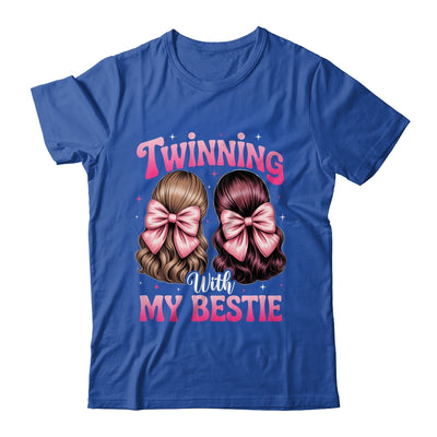 Twinning With My Bestie Coquette Twins Friends Twin Matching Shirt & Tank Top | teecentury
