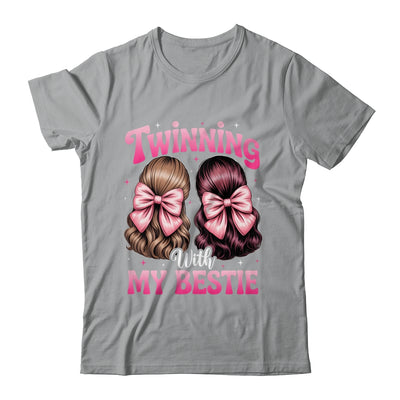 Twinning With My Bestie Coquette Twins Friends Twin Matching Shirt & Tank Top | teecentury
