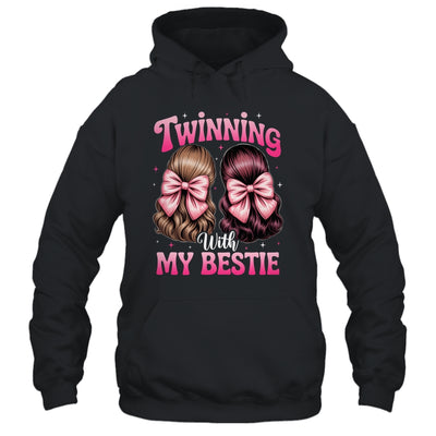Twinning With My Bestie Coquette Twins Friends Twin Matching Shirt & Tank Top | teecentury