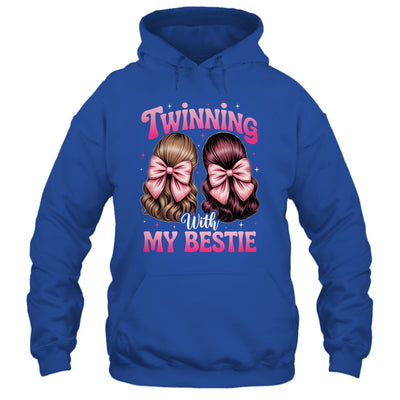 Twinning With My Bestie Coquette Twins Friends Twin Matching Shirt & Tank Top | teecentury