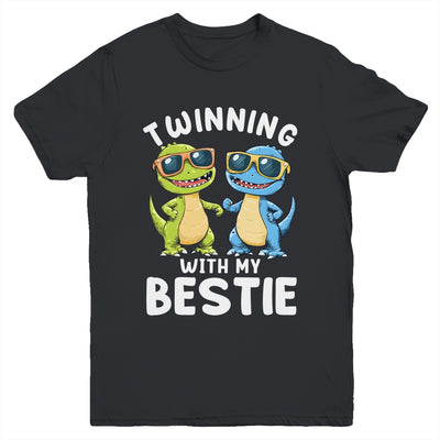 Twinning With My Bestie Friends Spirit Week Boys Dinosaurs Youth Shirt | teecentury