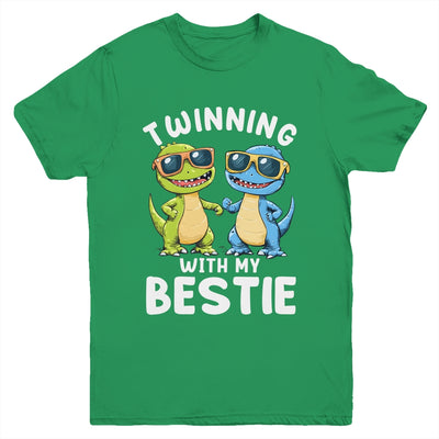 Twinning With My Bestie Friends Spirit Week Boys Dinosaurs Youth Shirt | teecentury