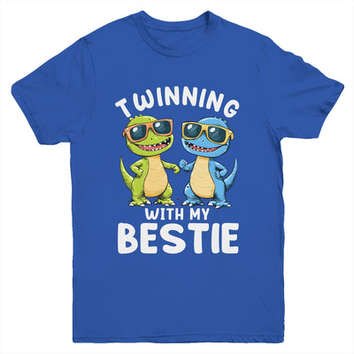 Twinning With My Bestie Friends Spirit Week Boys Dinosaurs Youth Shirt | teecentury