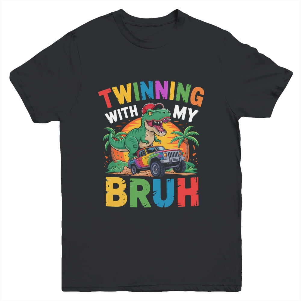 Twinning With My Bestie Kids Boys Funny Twin Day Spirit Week Youth Shirt | teecentury