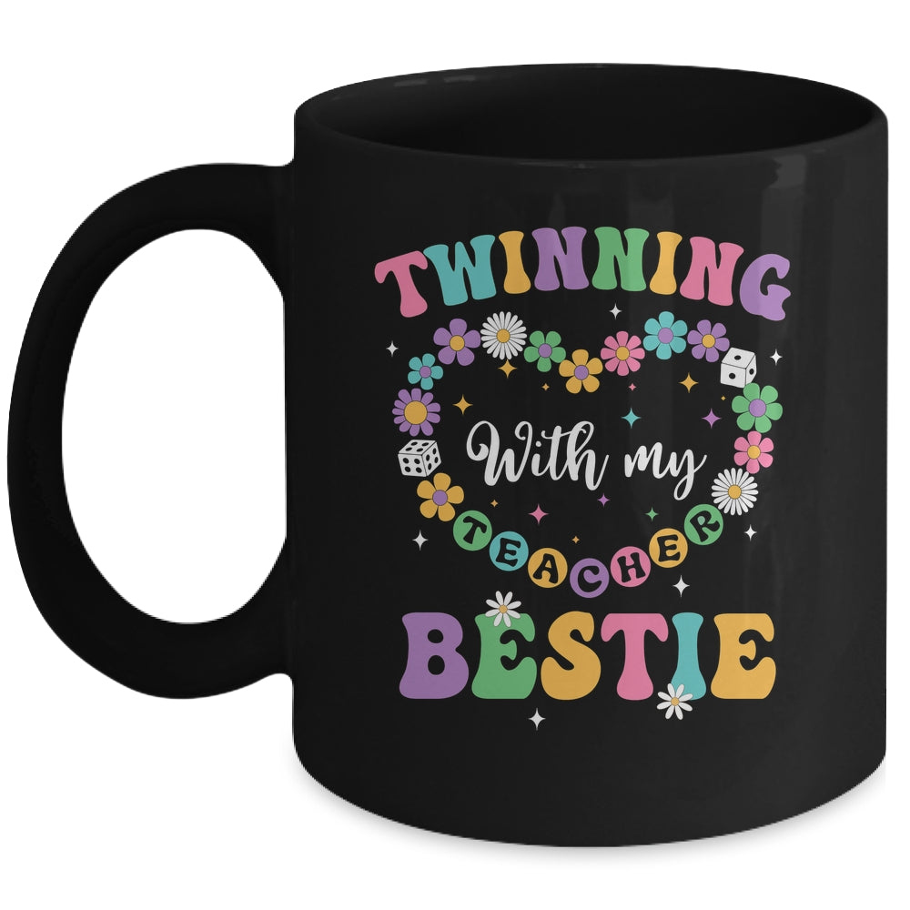 Twinning With My Bestie Matching Teacher Twin Day Friends Mug | teecentury