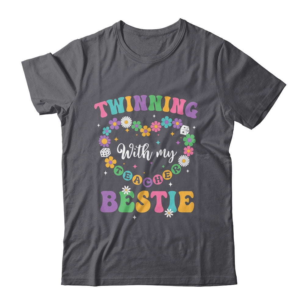 Twinning With My Bestie Matching Teacher Twin Day Friends Shirt & Tank Top | teecentury