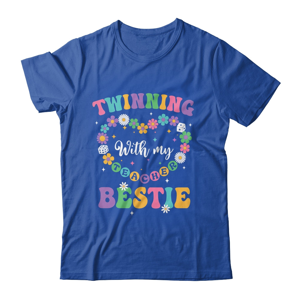 Twinning With My Bestie Matching Teacher Twin Day Friends Shirt & Tank Top | teecentury
