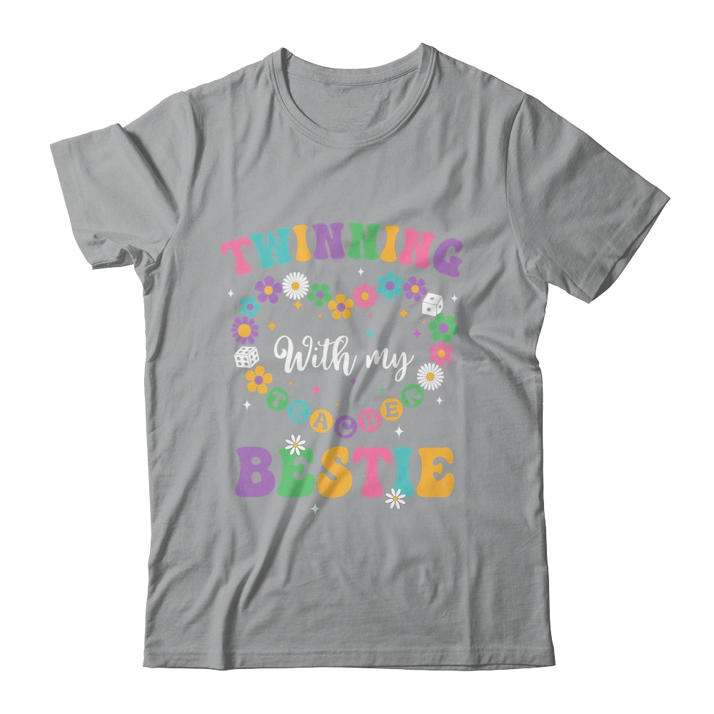 Twinning With My Bestie Matching Teacher Twin Day Friends Shirt & Tank Top | teecentury