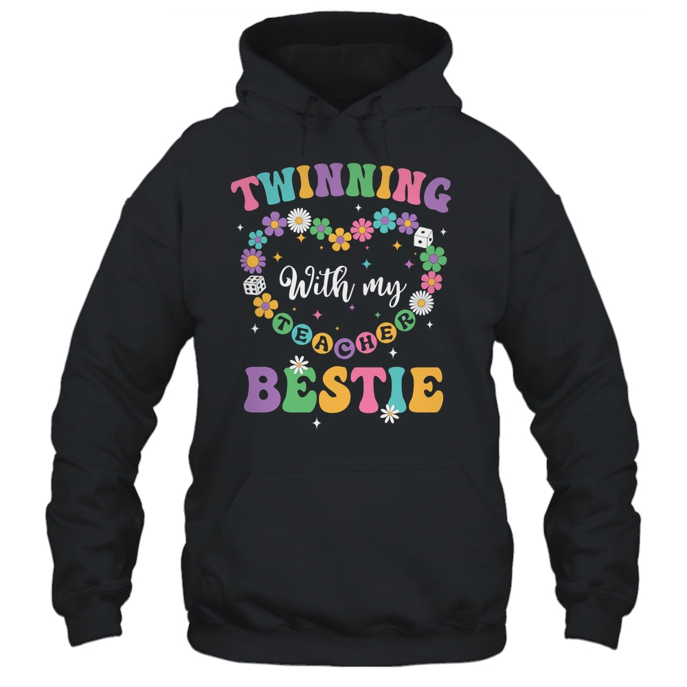 Twinning With My Bestie Matching Teacher Twin Day Friends Shirt & Tank Top | teecentury