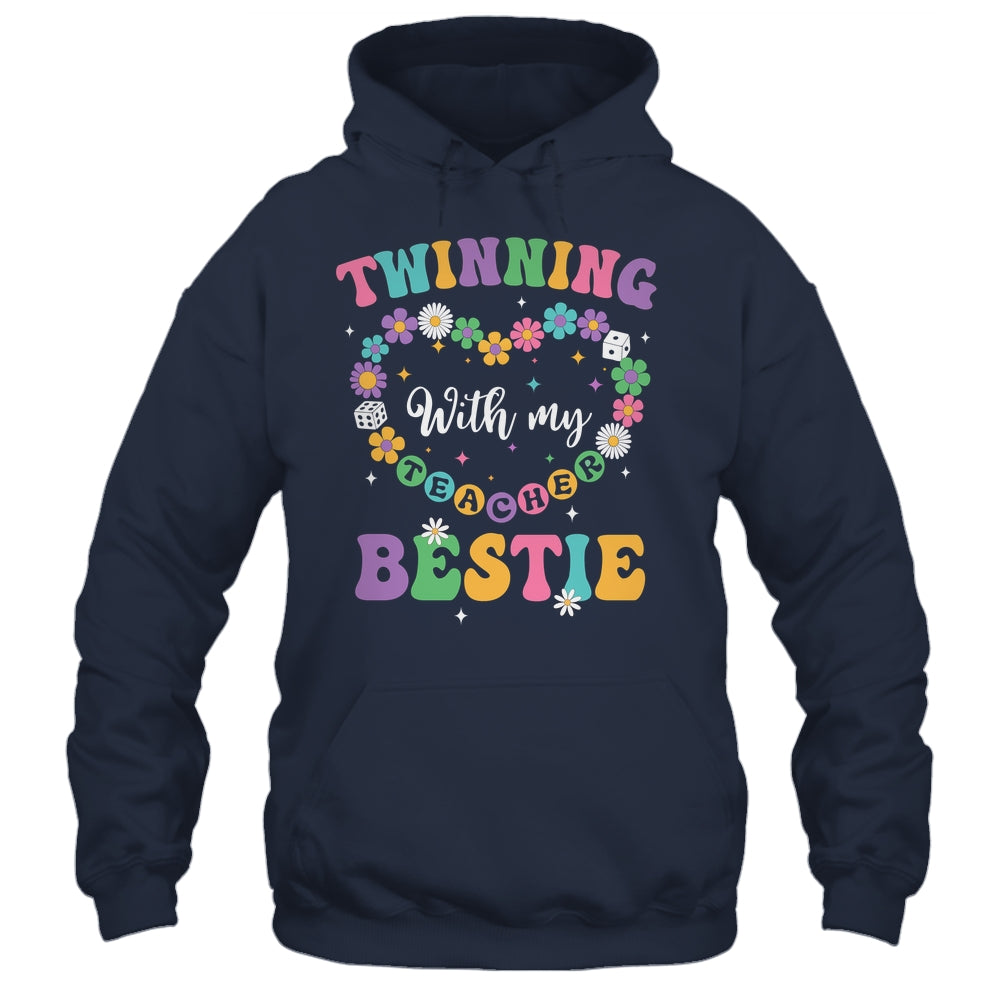 Twinning With My Bestie Matching Teacher Twin Day Friends Shirt & Tank Top | teecentury
