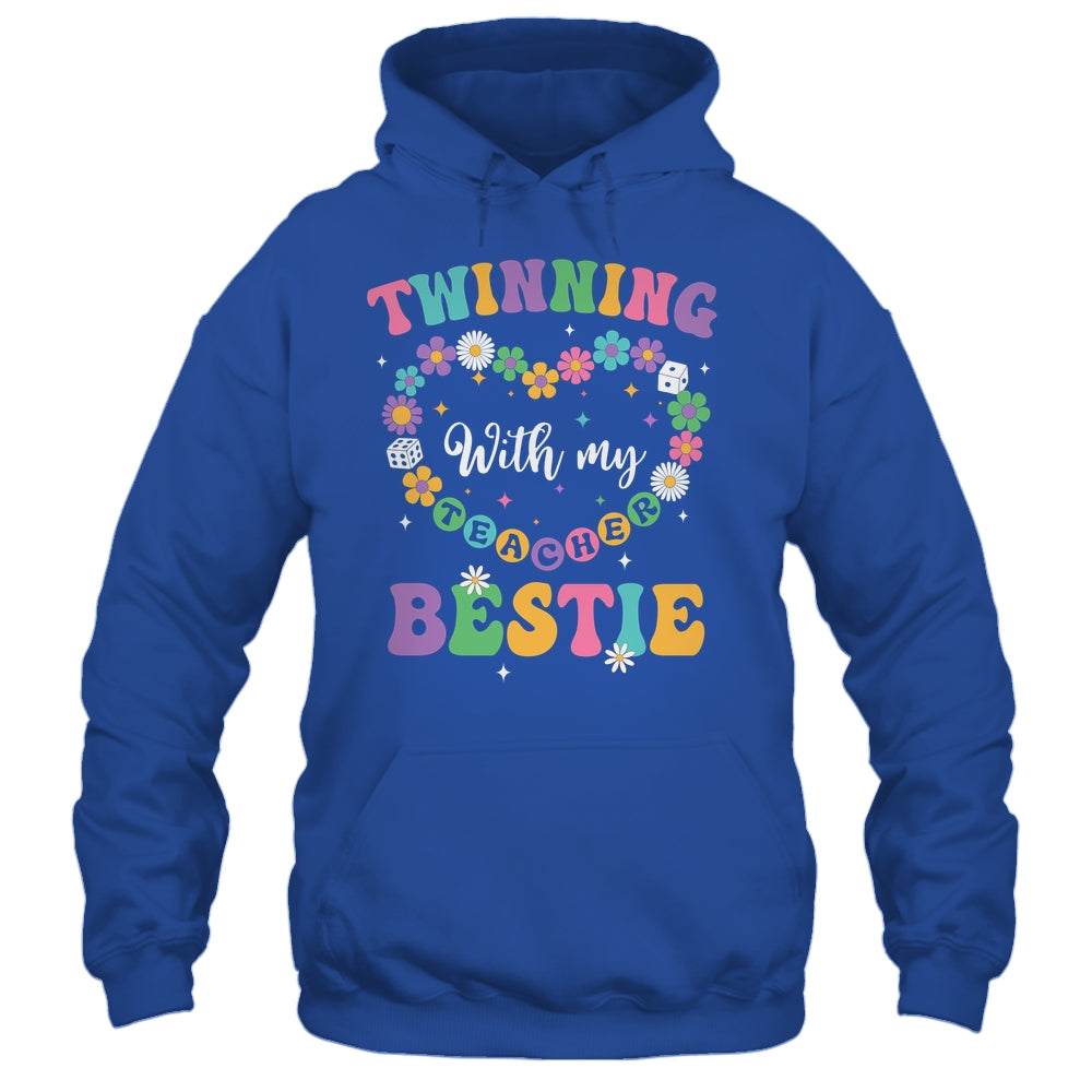 Twinning With My Bestie Matching Teacher Twin Day Friends Shirt & Tank Top | teecentury