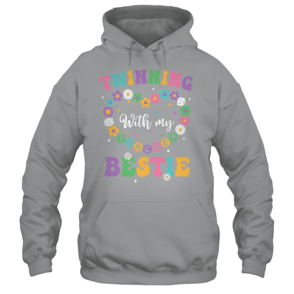 Twinning With My Bestie Matching Teacher Twin Day Friends Shirt & Tank Top | teecentury