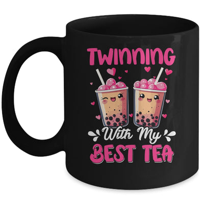 Twinning With My Bestie Spirit Week Girls Kids Twin Day Tea Mug | teecentury