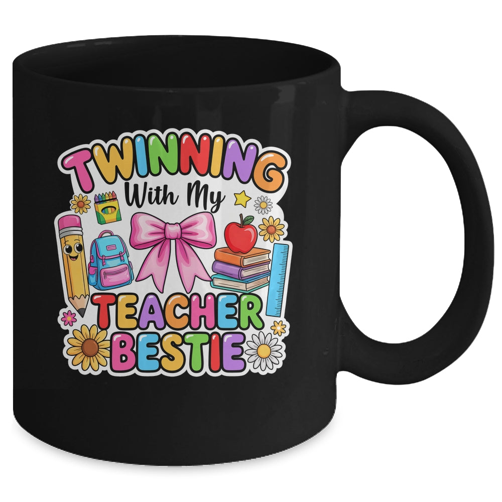 Twinning With My Bestie Twin Day Friends Teacher Matching Mug | teecentury