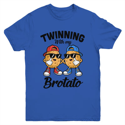 Twinning With My Bro Potato Funny Twin Brothers Best Friend Youth Shirt | teecentury
