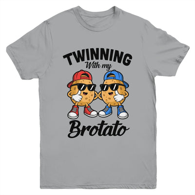 Twinning With My Bro Potato Funny Twin Brothers Best Friend Youth Shirt | teecentury