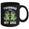 Twinning With My Bro T-Rex Dinosaur Twin Day Spirit Week Mug | teecentury