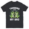 Twinning With My Bro T-Rex Dinosaur Twin Day Spirit Week Youth Shirt | teecentury