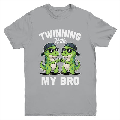 Twinning With My Bro T-Rex Dinosaur Twin Day Spirit Week Youth Shirt | teecentury