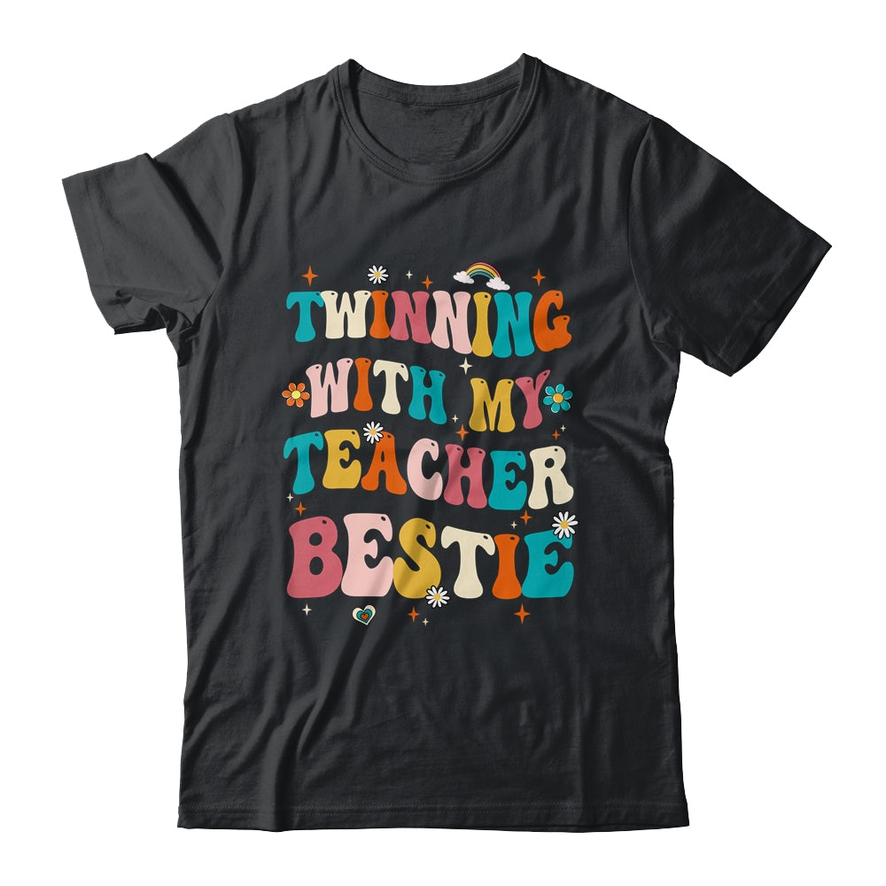 Twinning With My Teacher Bestie Twin Day Matching Teachers Shirt & Tank Top | teecentury