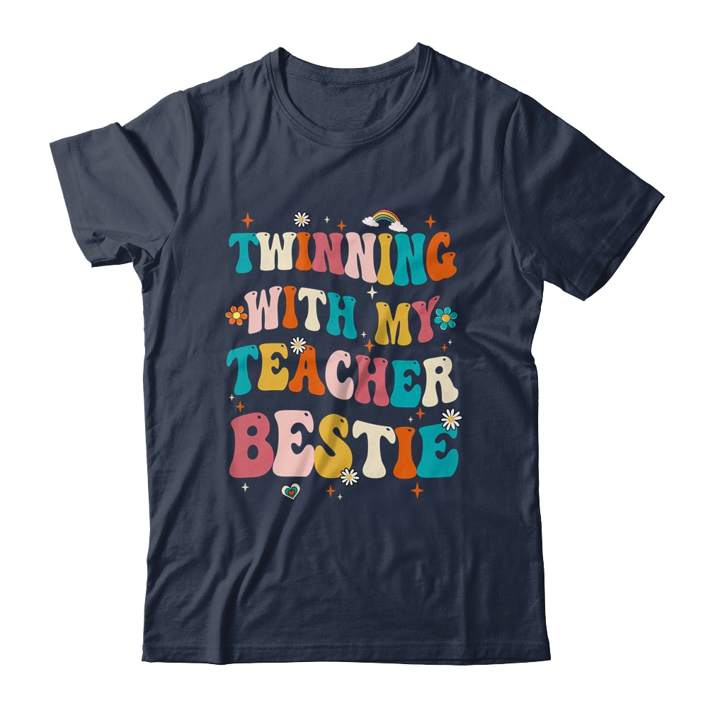 Twinning With My Teacher Bestie Twin Day Matching Teachers Shirt & Tank Top | teecentury