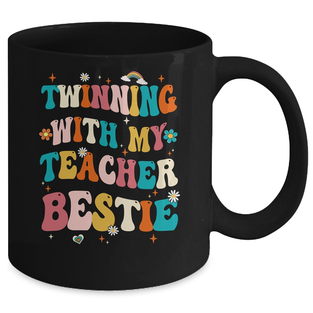 Twinning With My Teacher Bestie Twin Day Matching Teachers Mug | teecentury