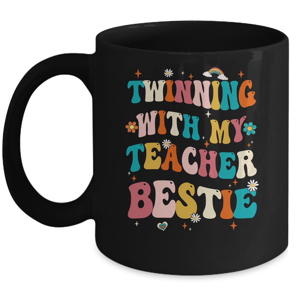 Twinning With My Teacher Bestie Twin Day Matching Teachers Mug | teecentury