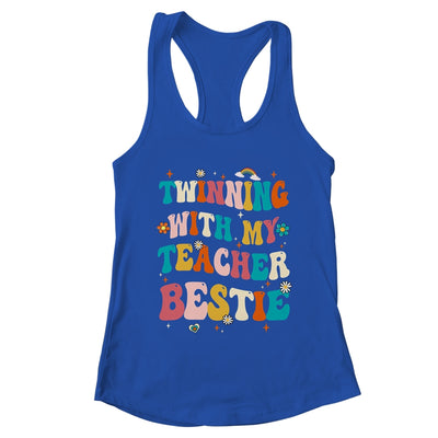Twinning With My Teacher Bestie Twin Day Matching Teachers Shirt & Tank Top | teecentury