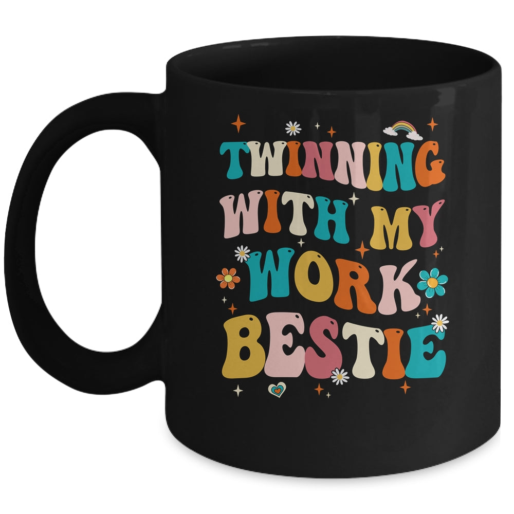 Twinning With My Work Bestie Best Friend Twin Spirit Week Mug | teecentury