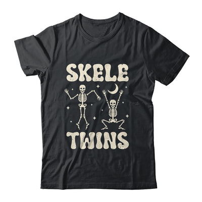 Twins Halloween Matching Skeletwins Funny Dancing Skeletons Shirt & Hoodie | teecentury