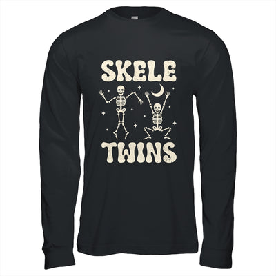 Twins Halloween Matching Skeletwins Funny Dancing Skeletons Shirt & Hoodie | teecentury