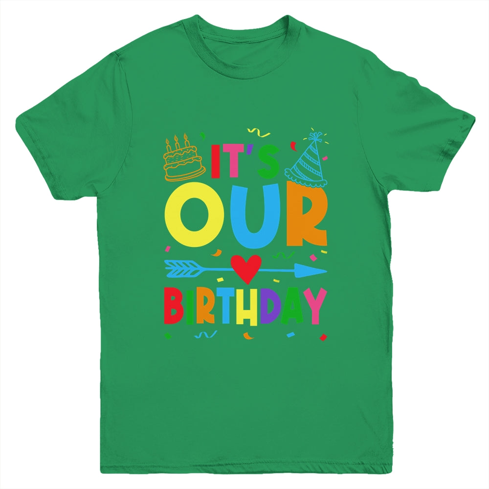 Twins Twin It's Our Birthday For Brothers Sister Boy Girl Youth Shirt | teecentury