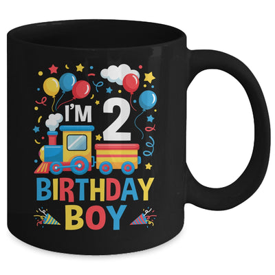 Two 2yr 2nd Kids Boys Girls Train Birthday Boy 2 Years Old Mug | teecentury