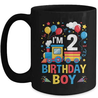 Two 2yr 2nd Kids Boys Girls Train Birthday Boy 2 Years Old Mug | teecentury