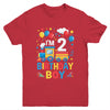 Two 2yr 2nd Kids Boys Girls Train Birthday Boy 2 Years Old Youth Shirt | teecentury