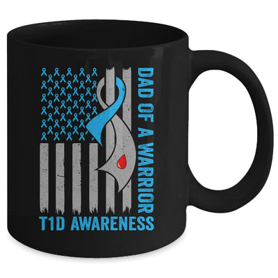 Type 1 Diabetes Awareness T1D Dad Of Warrior Type 1 Diabetic Mug | teecentury