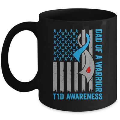 Type 1 Diabetes Awareness T1D Dad Of Warrior Type 1 Diabetic Mug | teecentury