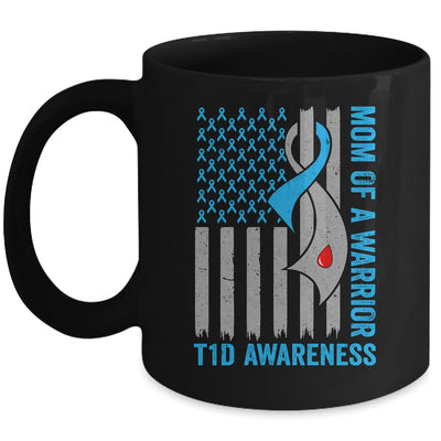 Type 1 Diabetes Awareness T1D Mom Of Warrior Type 1 Diabetic Mug | teecentury