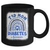 Type 1 Diabetes T1D Mom Diabetes Awareness Leopard Rainbow Mug | teecentury