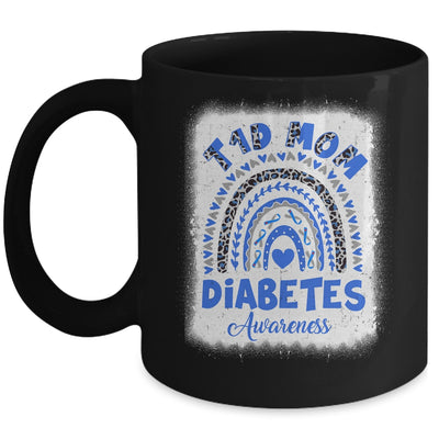 Type 1 Diabetes T1D Mom Diabetes Awareness Leopard Rainbow Mug | teecentury