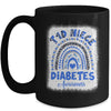 Type 1 Diabetes T1D Niece Diabetes Awareness Rainbow Mug | teecentury