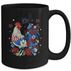 USA American Flag Chicken Lover 4th Of July Patriotic Farmer Mug | teecentury