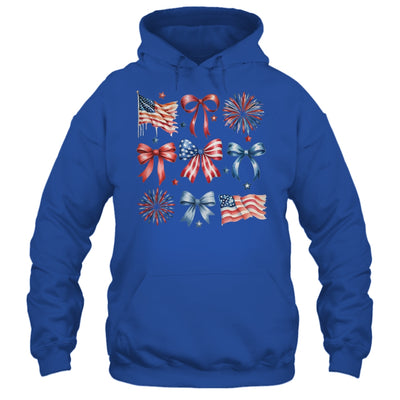 USA Coquette Bow Retro America 4th Of July Patriotic Girls Shirt & Tank Top | teecentury