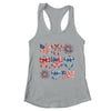 USA Coquette Bow Retro America 4th Of July Patriotic Girls Shirt & Tank Top | teecentury