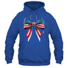 USA Flag Stethoscope Coquette Bow CNA RN Nurse 4th Of July Shirt & Tank Top | teecentury