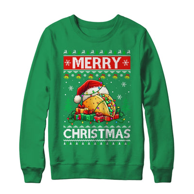 Ugly Christmas Xmas Style Lights Santa Mery Christmas Taco Shirt & Sweatshirt | teecentury
