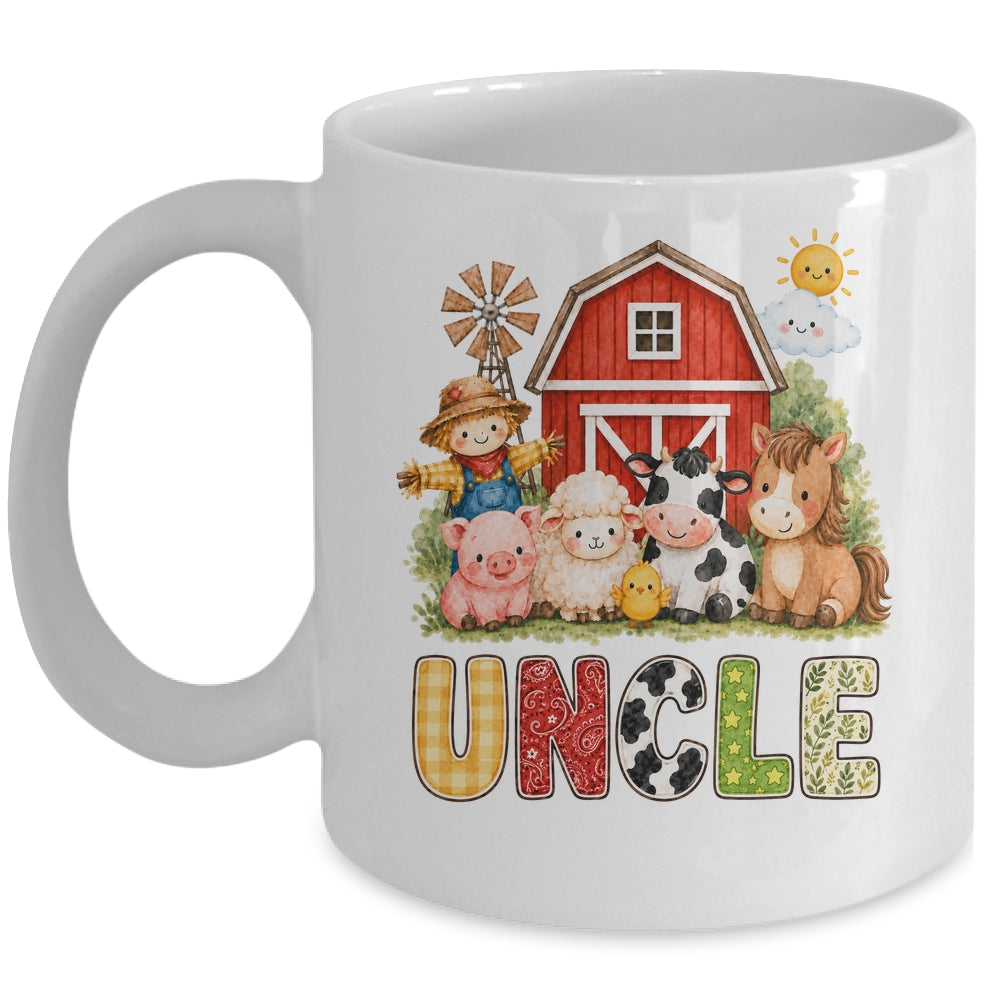 Uncle Farm Cow 1St Birthday Girl Boy Matching Family Mug | teecentury