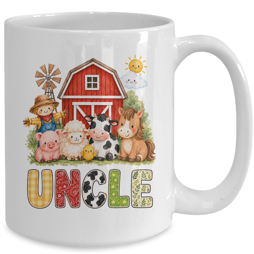Uncle Farm Cow 1St Birthday Girl Boy Matching Family Mug | teecentury