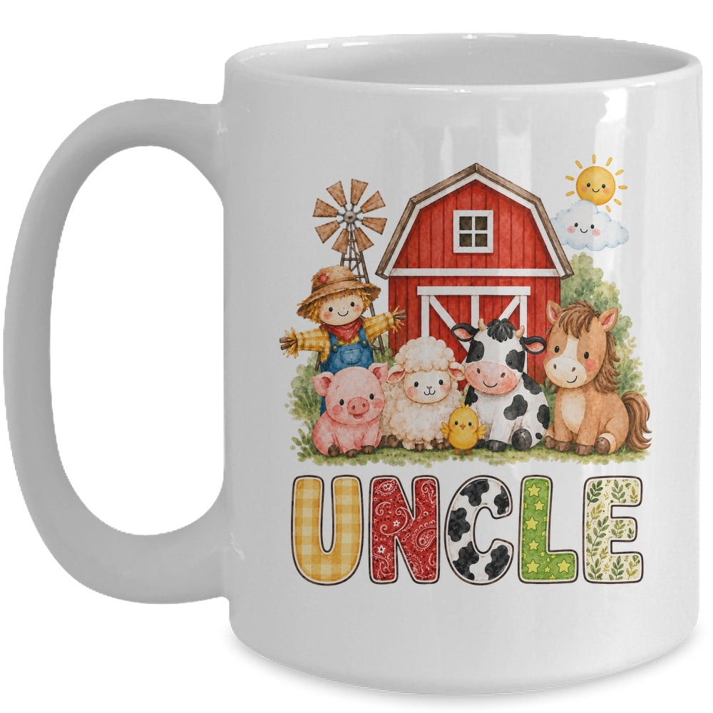 Uncle Farm Cow 1St Birthday Girl Boy Matching Family Mug | teecentury
